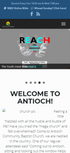Antioch Community Baptist Church Mobile Website:  BEFORE